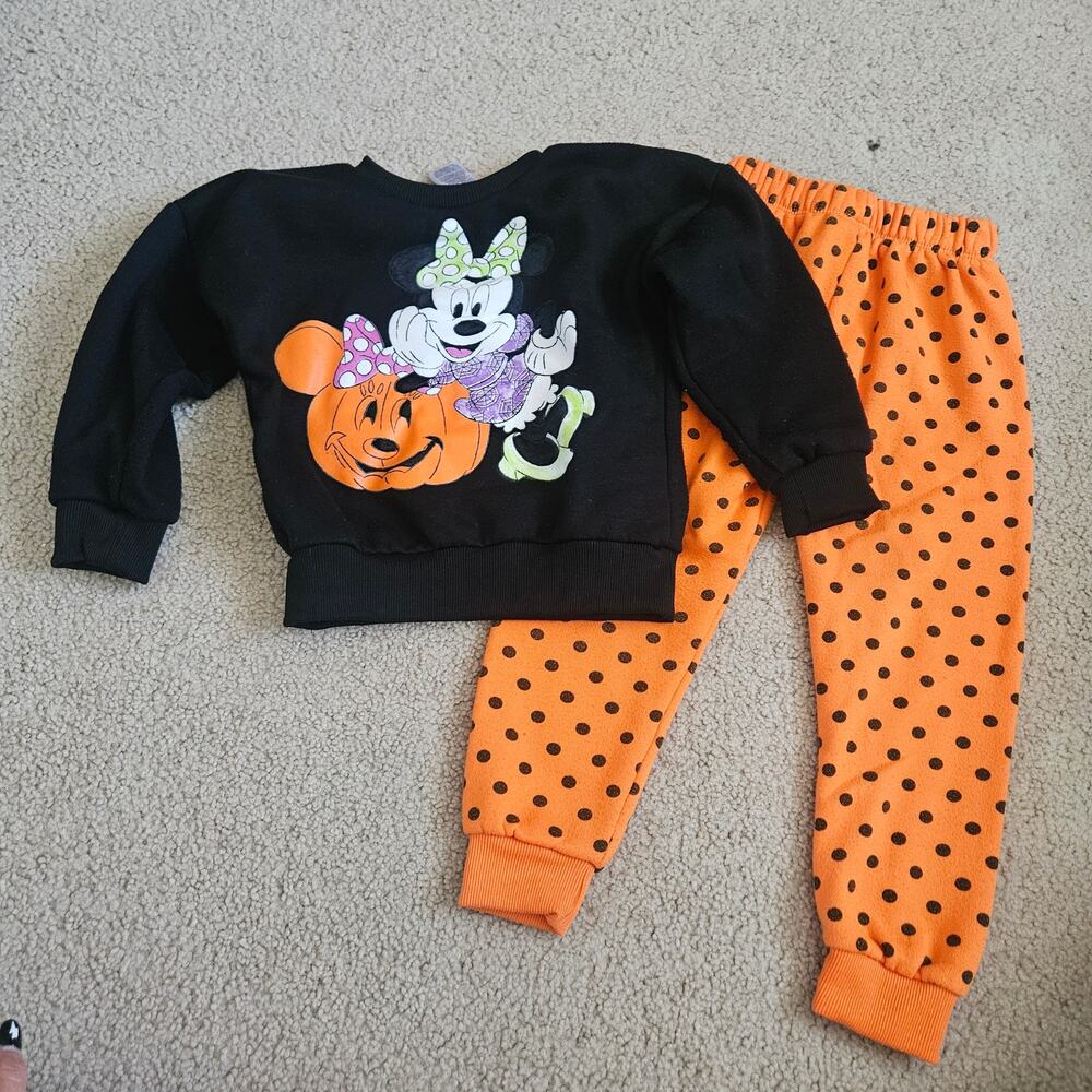 Disney Minnie Mouse Halloween Sweat Set 4T